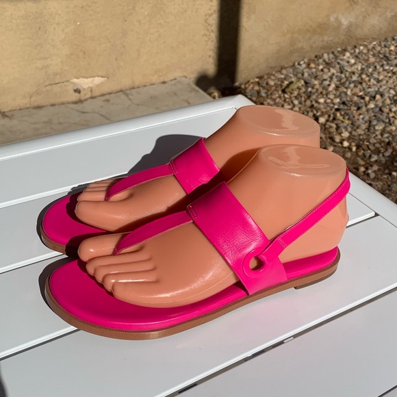 New Cole Hann Grandseries hot pink leather sandals size 6B - Picture 1 of 16